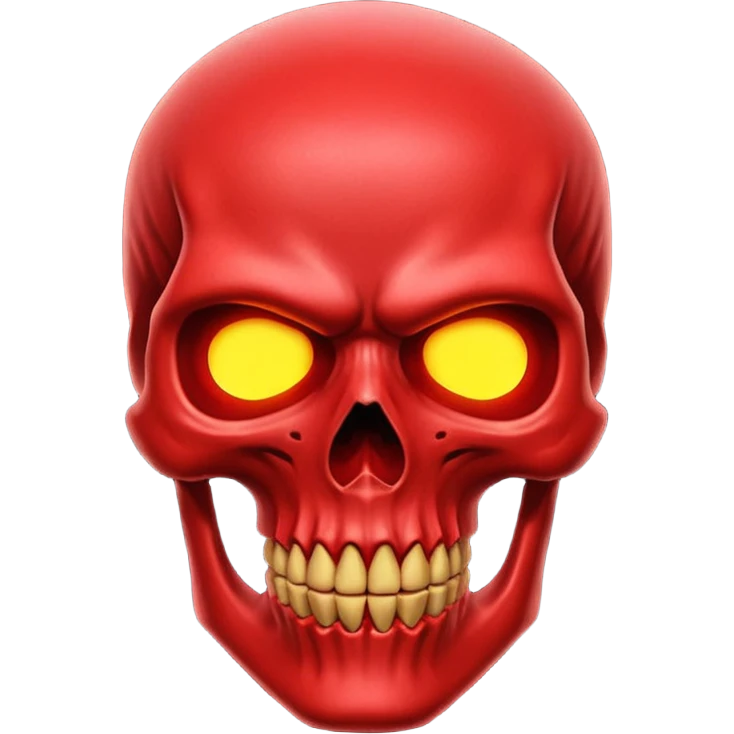 red skull ios emoji