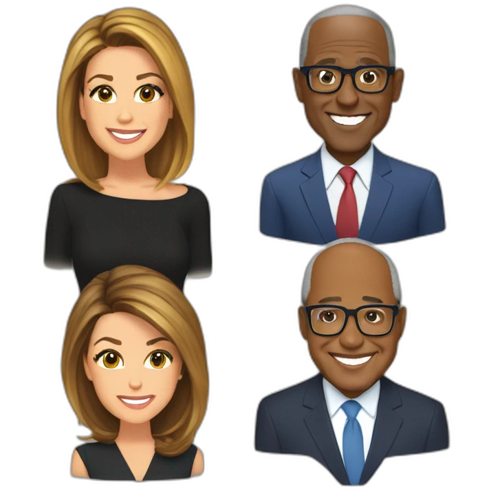 heads of Savannah Guthrie, Hoda Kotb, Al Roker, and Craig Melvin emoji