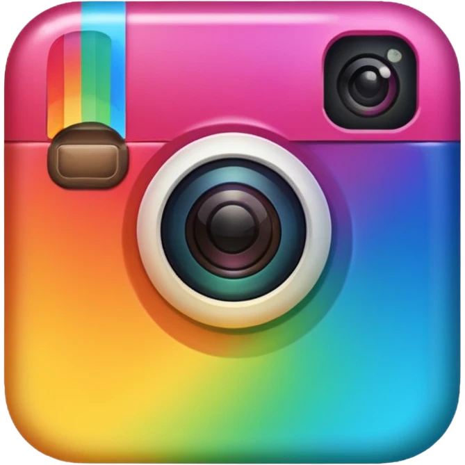 Genarate me png type emoji of instagram Logo I want the emoji exactly looking like instagram logo emoji