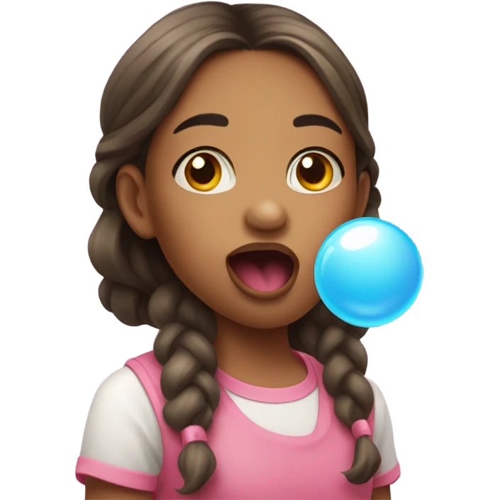 girl in gum emoji