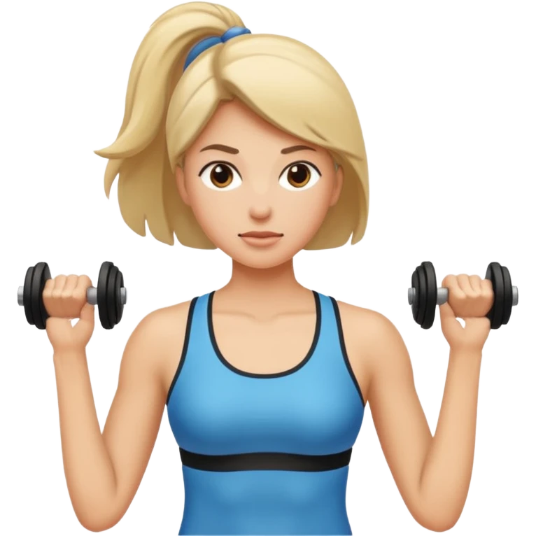 Ejercicio mujer  emoji