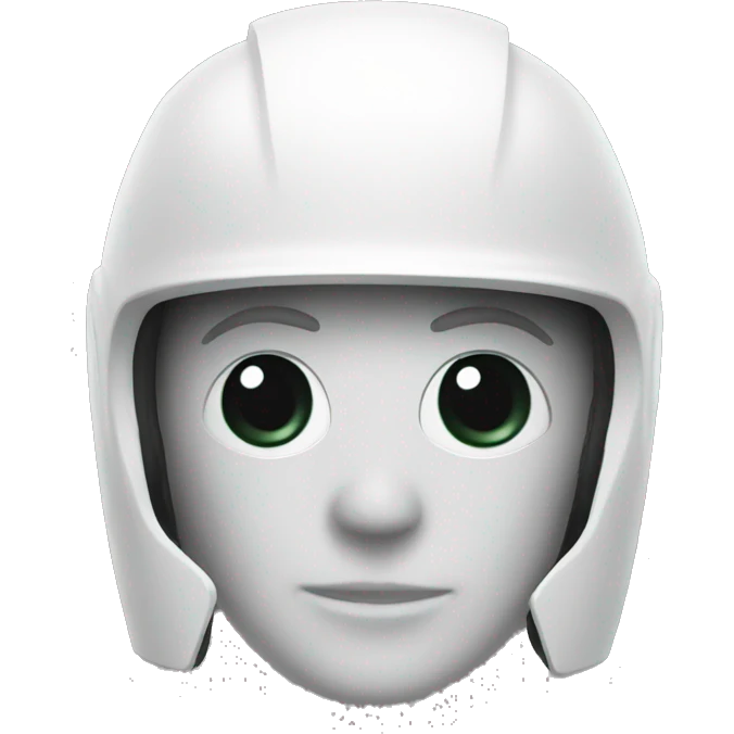 capacete branco emoji