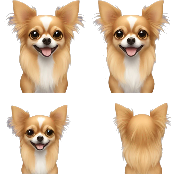long haired chihuahua emoji
