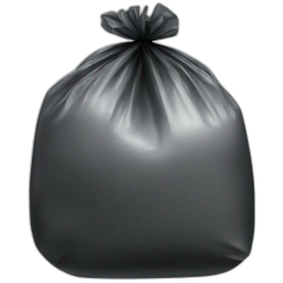 plastic bag black emoji