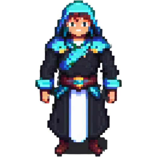 illustration of the pasha technique in pixel art style emoji