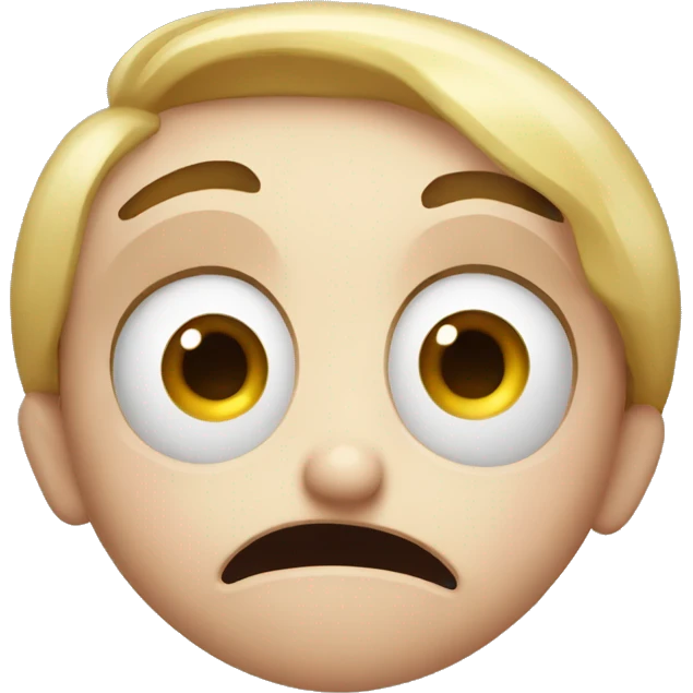 shocked but silly face emoji