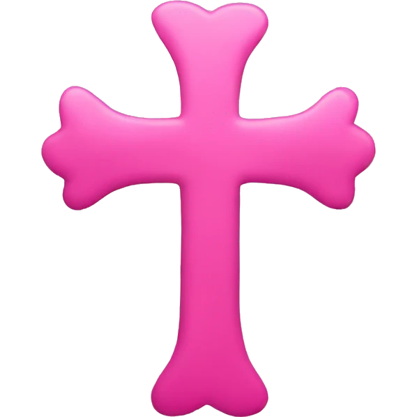 pink cross emoji
