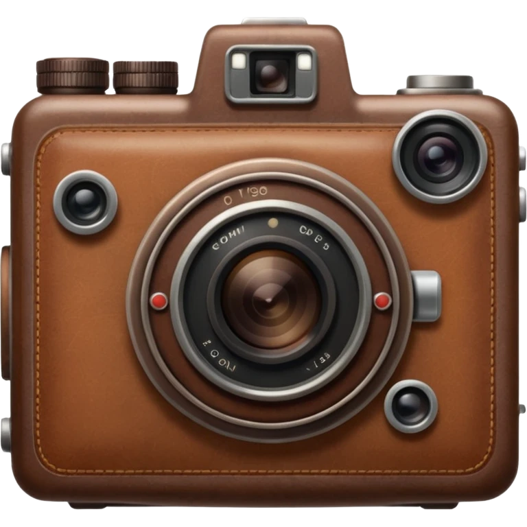 Brown camera emoji