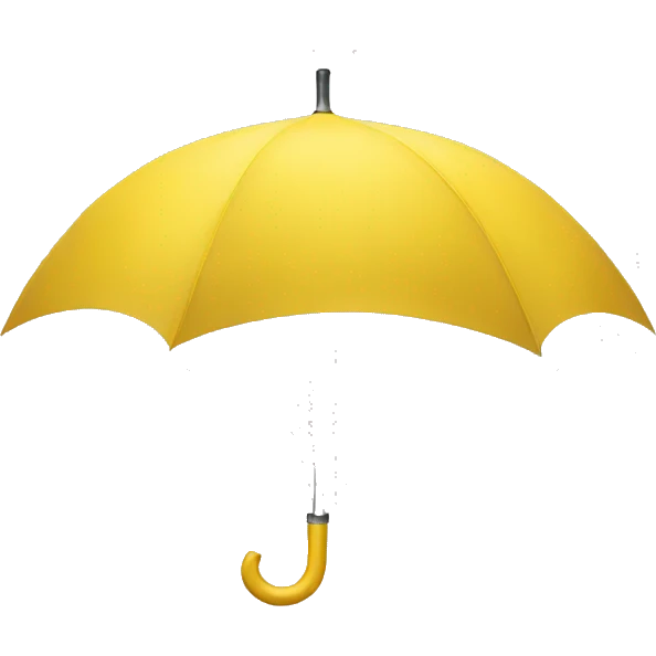 Yellow umbrella emoji
