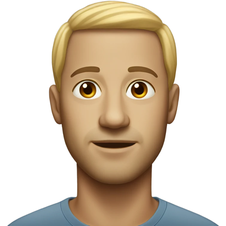portrait of a light-skinned man emoji