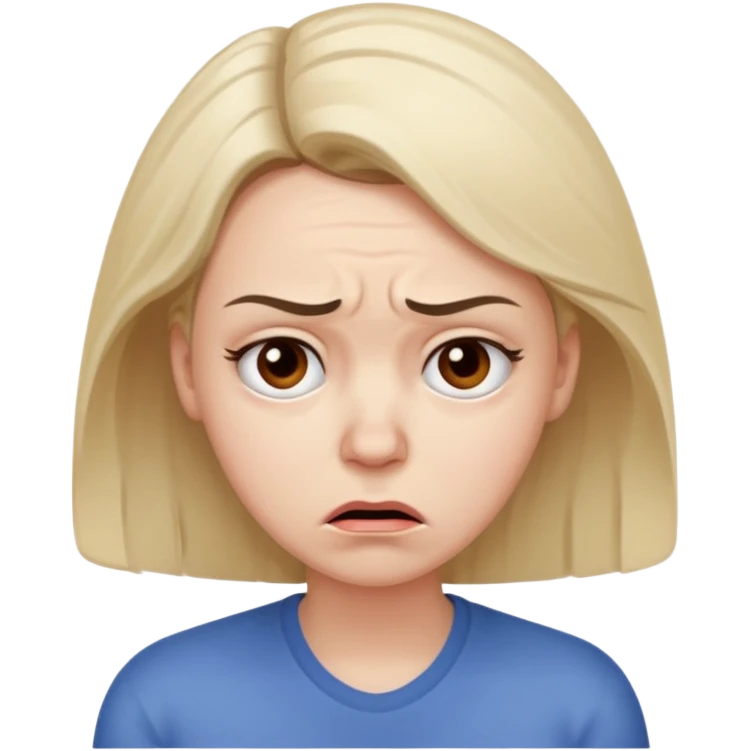 very stressed woman emoji