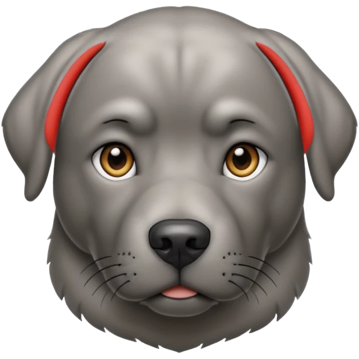 Grey Labrador emoji