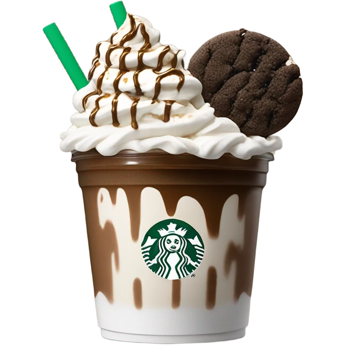 Star bucks cookie crumble frapp emoji