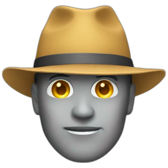 An exploration with a hat emoji