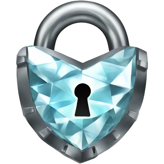 lock made of diamond emoji
