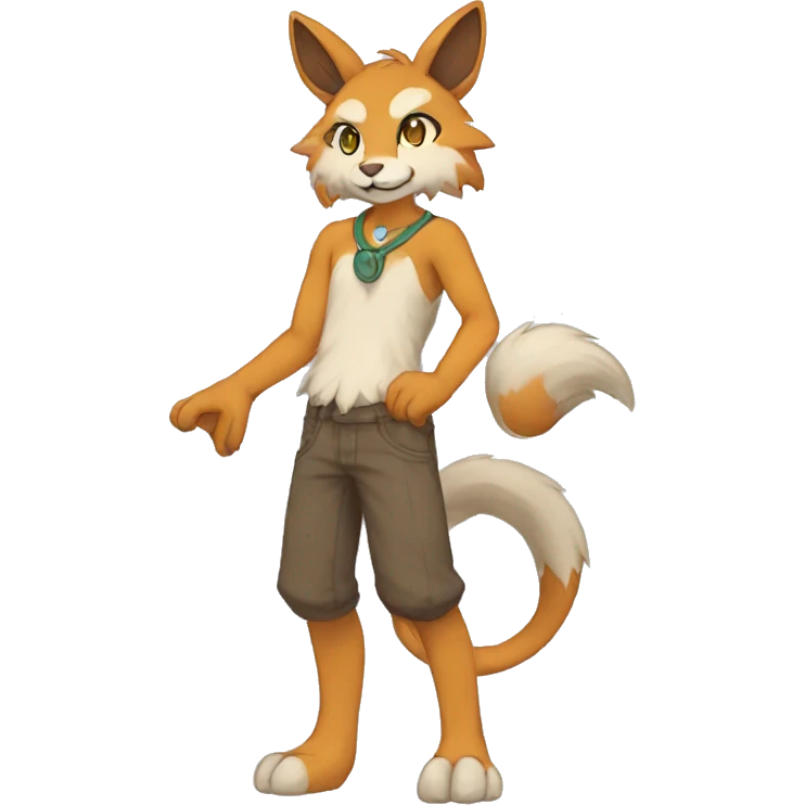 Anthro Sona Fakemon Full Body emoji