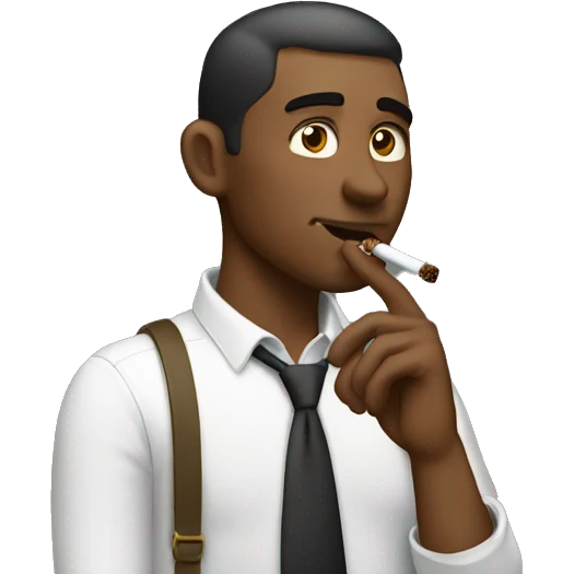Guy smoking emoji
