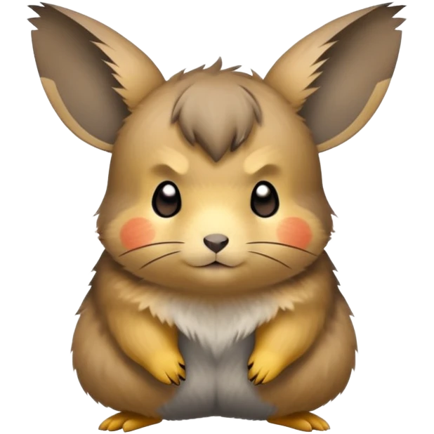pika-animal-with-grey-brown-fur-and-no-spots emoji