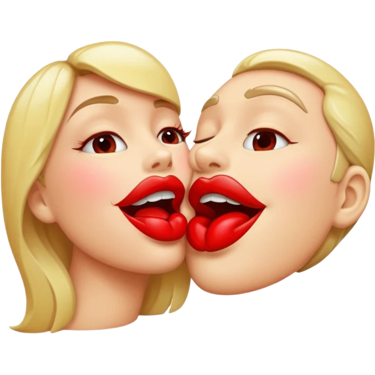 поцелуй губы красные emoji
