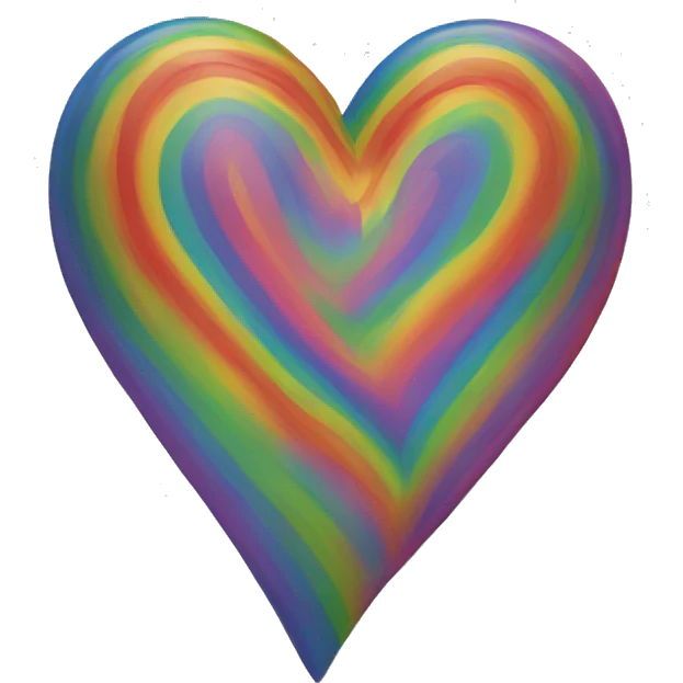 Rainbow heart emoji