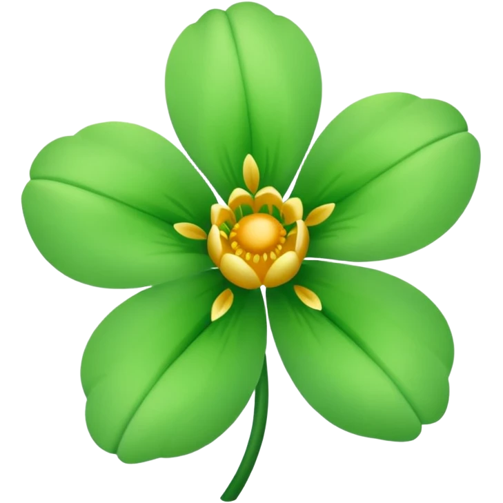 green flower emoji