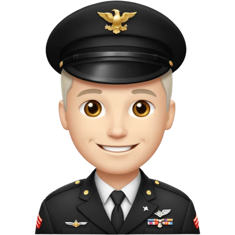 make a dashing US soldier with white, natural and slightly older skin emoji