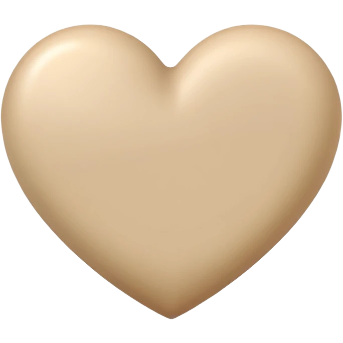 Beige heart  emoji