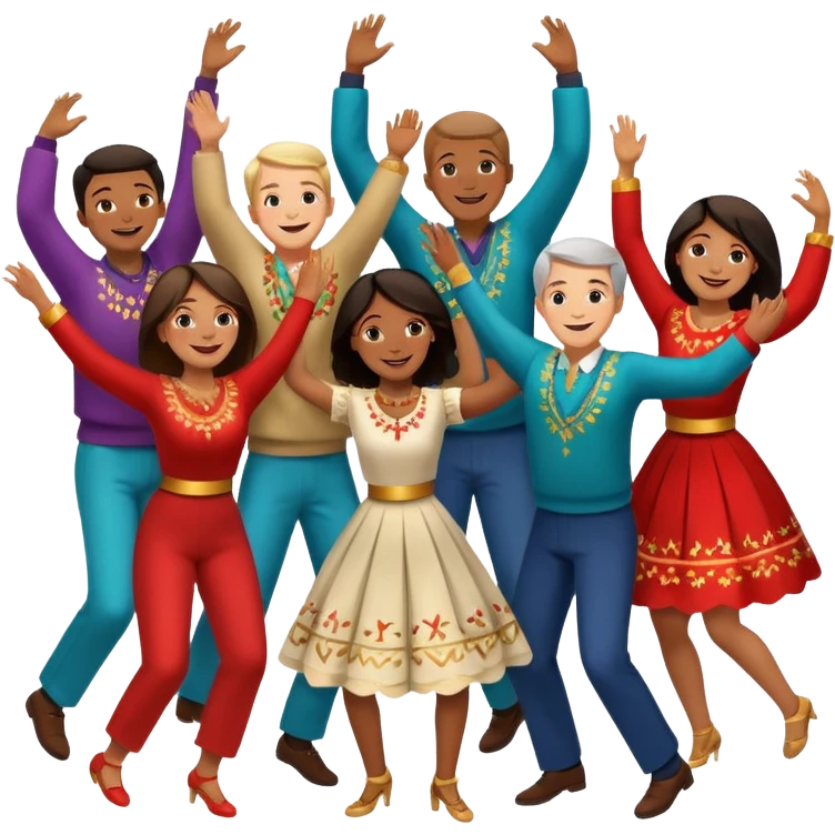 I want an emoji with people making a “horă” emoji