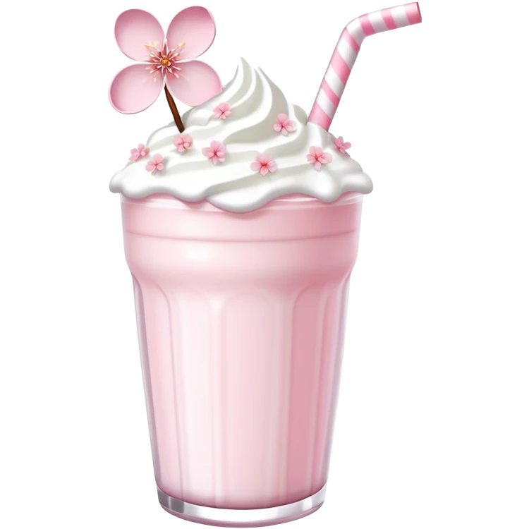 Cute Pastel pink and white Cherry Blossom Sakura Milksahe emoji