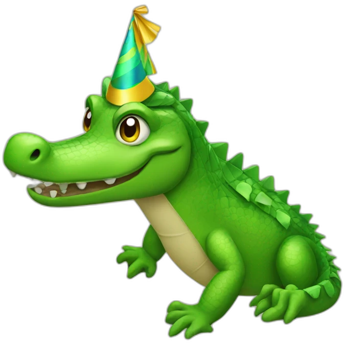 party alligator emoji