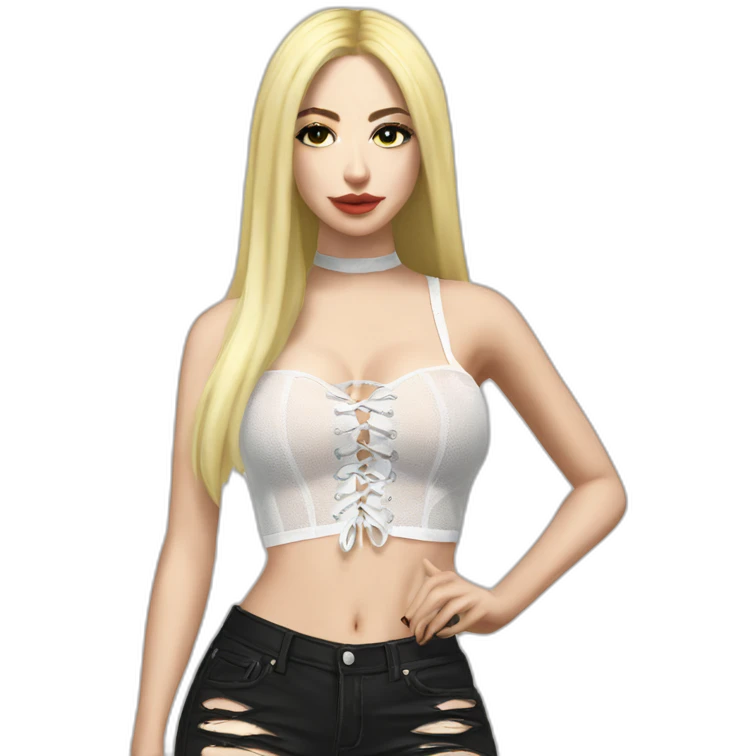 Ava max realistic laced top emoji