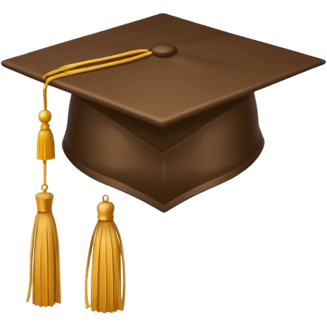 I want a brown graduation cap with 2025 on the tassel  emoji