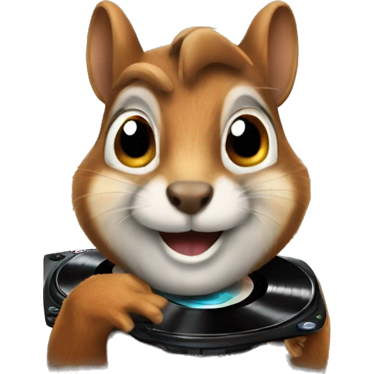squirrel dj emoji