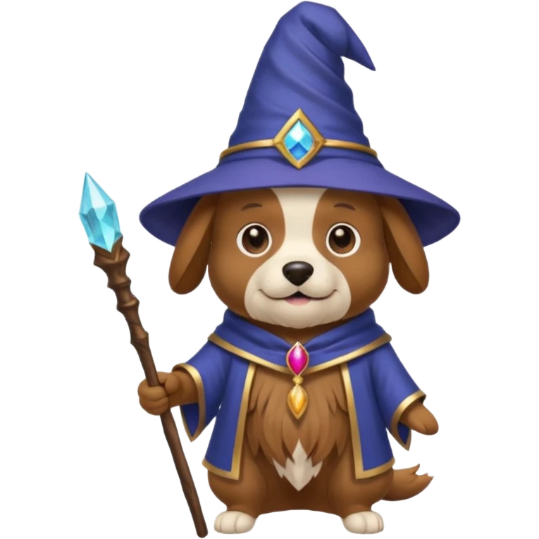 Dog wizard emoji