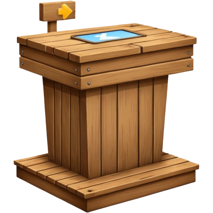 soapbox podium emoji