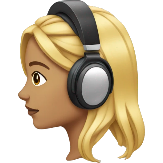 It girl headphones emoji