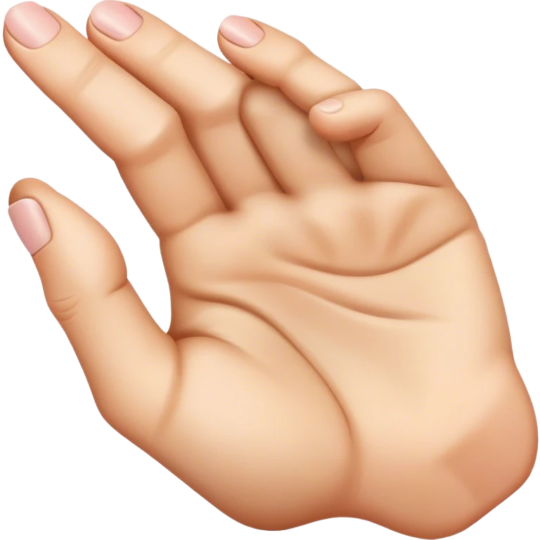Folded finger emoji