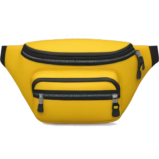 waist bag yellow emoji