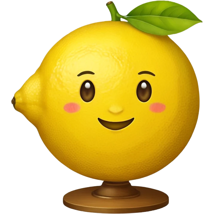 Globe in the shape of a lemon that says “7 Lemon” emoji