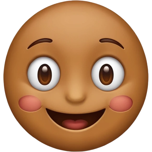 Cute emoji brown emoji