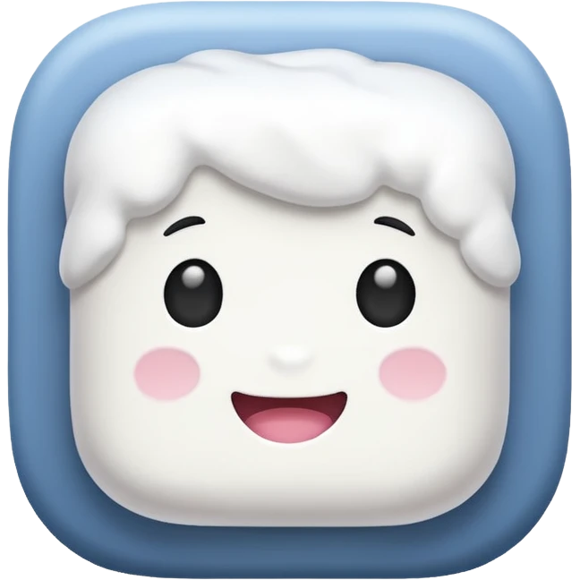 Make a marshmellow emoji emoji