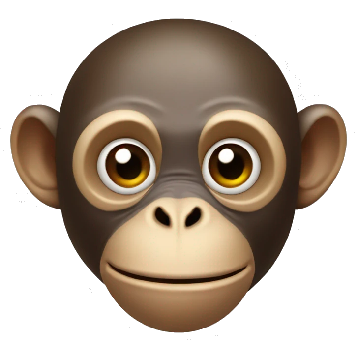 Monkey head with a snail’s body emoji