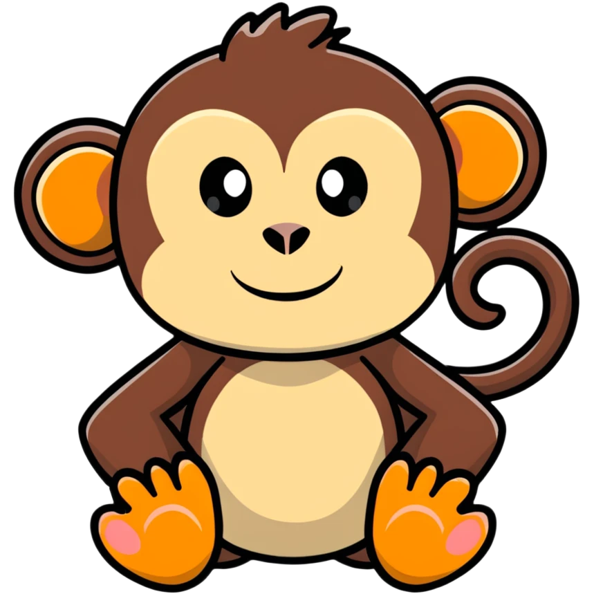 monkey with toes  emoji