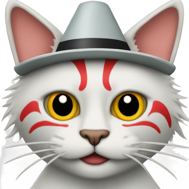 Organigramme cat with clown hat and nose emoji
