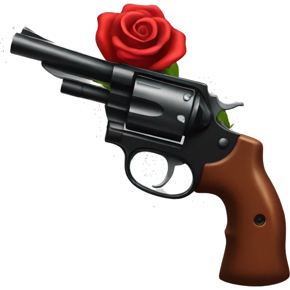 Red rose revolver emoji