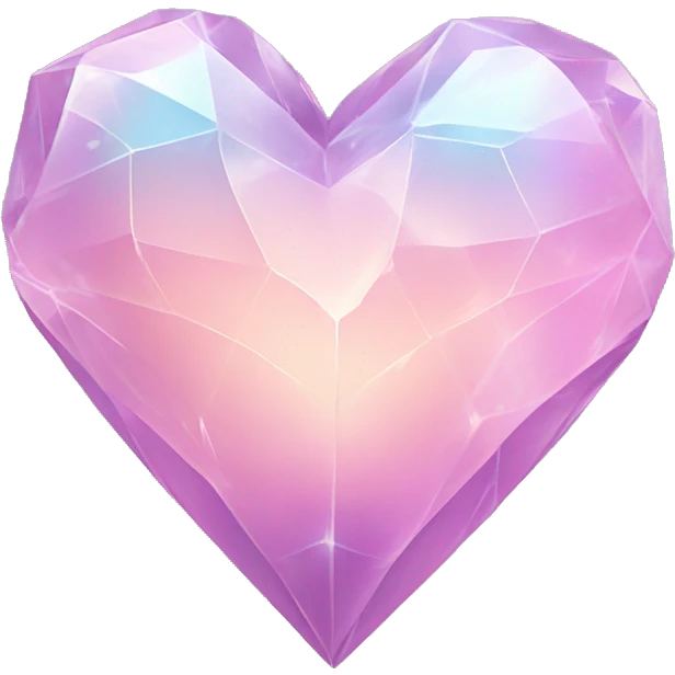 Pastel heart crystal  emoji
