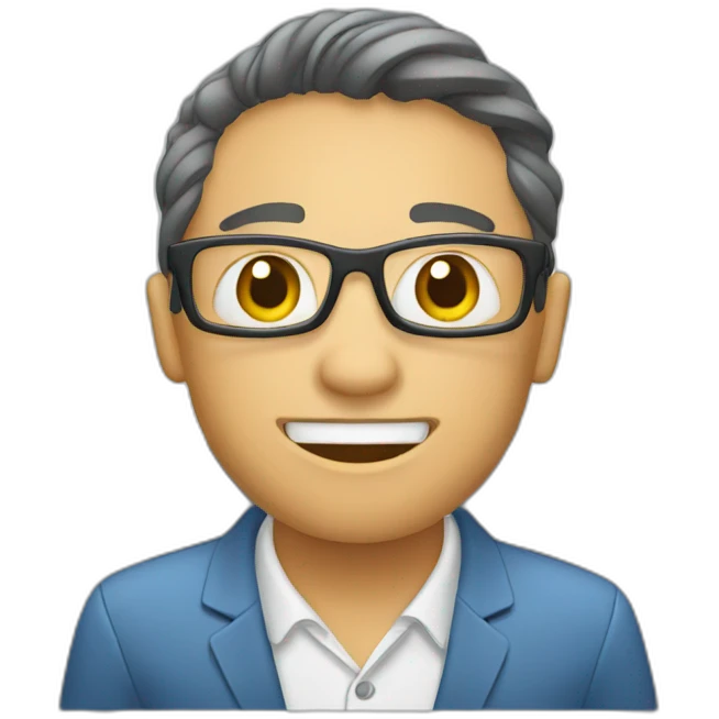 Display with the video meeting on it emoji