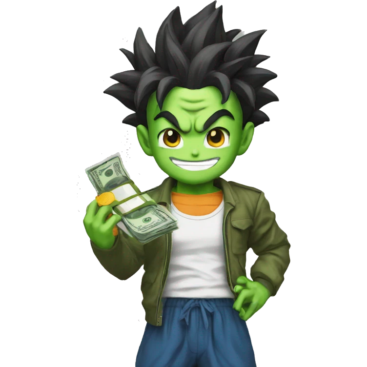 dragon ball with money emoji