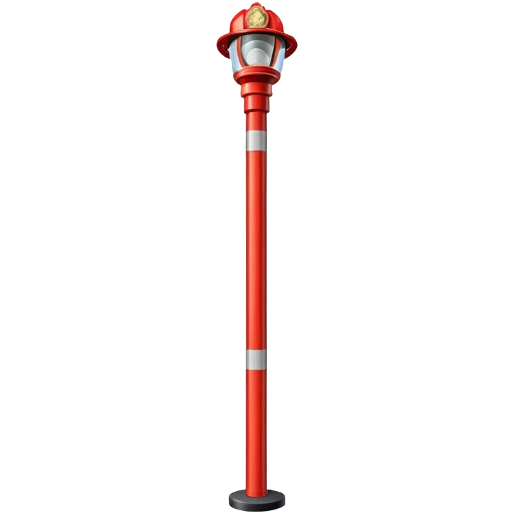 Firefighter pole emoji