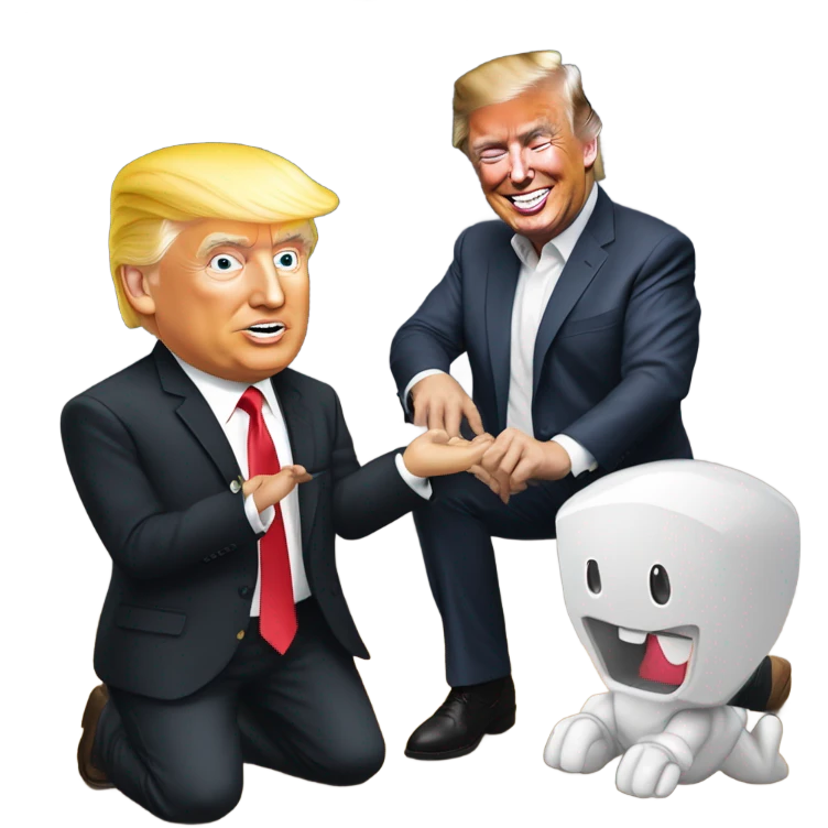 donald trump proposing to elon musk emoji